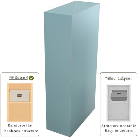 OSCHF 8-Cube Storage Shelf Bookcase, Light Blue - Image 6