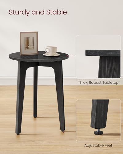 VASAGLE Side Table, 1-Tier Small Round End Table, Nightstand - Image 5