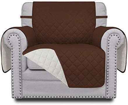 Easy-Going Reversible Couch Cover, Small Chair, Coffee/Ivory by Easy-Going