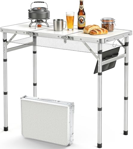 WildFinder Folding Camping Table, 3x1.3 FT Small Folding Table Portable by WildFinder