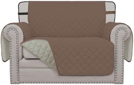 Easy-Going Reversible Couch Cover, Chair 30 in, Brown/Beige by Easy-Going
