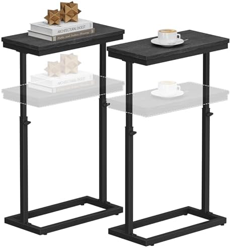 TUTOTAK End Table, Side Table, Tall Couch Table, Sofa Table, Set of 2 by ChoosetutotakFurnitureBuildYourCozyHome