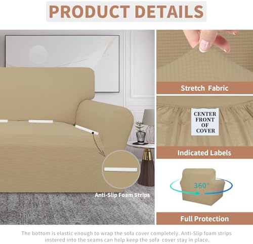 Easy-Going 100% Waterproof Oversized Chair Couch Cover, Stretch Sofa Cover - Image 4