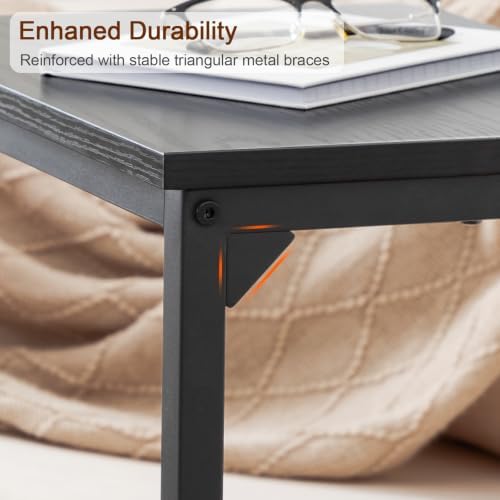 AMHANCIBLE Couch Side Table, 26.37" Tall C Shaped End Table Set of 2 - Image 6