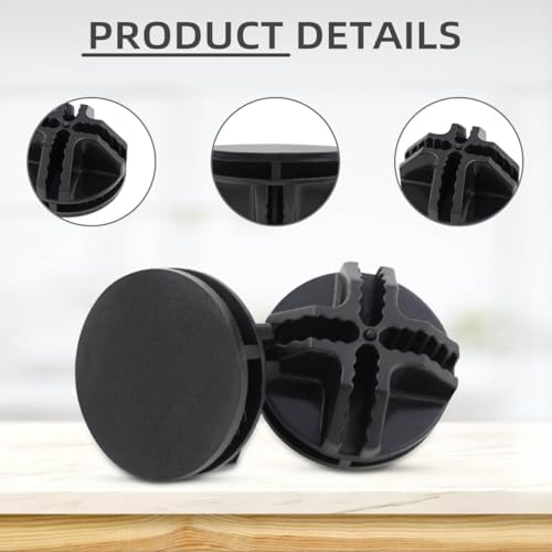 16 Pieces Cube Connectors Plastic Storage Cubes Connectors Wire Cube Connector Plastic Organizer for Closet Grid Modular Shelving Connector DIY Shelves Accessories Cubes Storage Unit for Mesh (Black) - Image 4