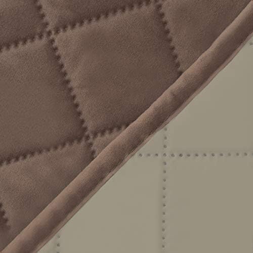 Easy-Going Reversible Couch Cover, 4 Seater Sofa, Brown/Beige - Image 6