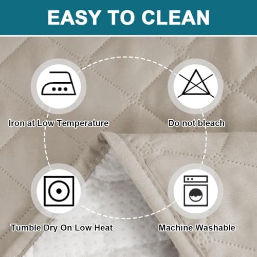 Turquoize 100% Waterproof Sofa Covers Couch Cover for Dogs, Loveseat 47" - Image 6