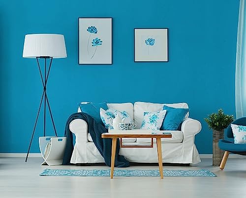 15.7"x394" Peel and Stick Wallpaper - Blue for Bedroom and Bathroom - Easy Peel Off, Renter Friendly, Removable Vinyl, Matte - Image 5
