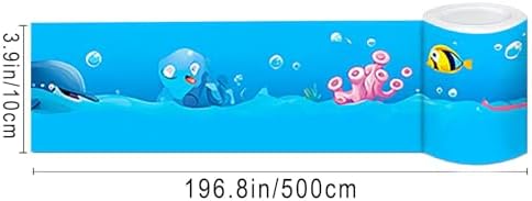 IVN Wallpaper Border Peel and Stick Wall Cartoon Sea Animals 4x196 Inch - Image 3