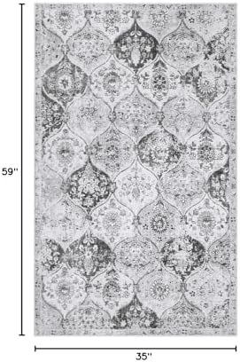 Lahome Moroccan Washable Small Area Rug, 3x5 Rugs for Bedroom Living Room - Image 3