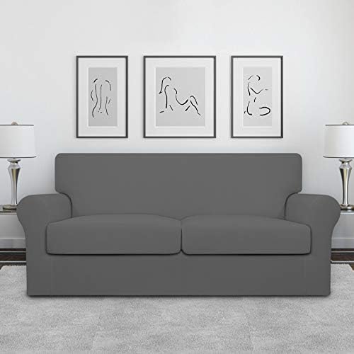 Easy-Going Stretch Oversized Loveseat Couch Cover for 2 Cushion Washable - Image 2