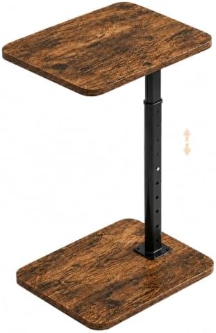 C-Shaped TV Tray Table, Height Adjustable Side Table, Couch Table End Table by Unknown