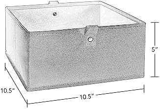 RiverRidge Folding Storage Bins - 6-Pack of 5in Tall Black Cubes - Image 6