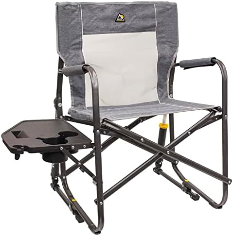 GCI Outdoor Freestyle Rocker Portable Folding Rocking Chair, Outdoor Camping Chair with Side Table by GCIOUTDOOR
