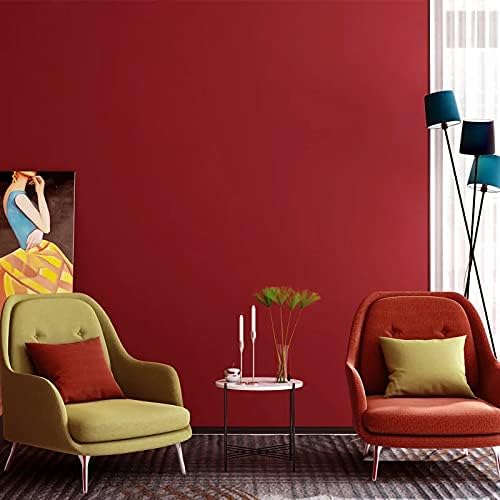 15.7" x 394" Red Peel and Stick Wallpaper - Matte Red Contact Paper for Cabinets and Countertops - Image 6