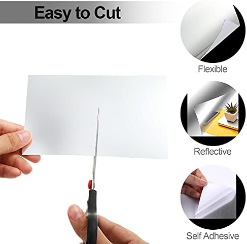Zonon 10 Pieces Flexible Mirror Sheets Self Adhesive,4 X 6 Inches - Image 4