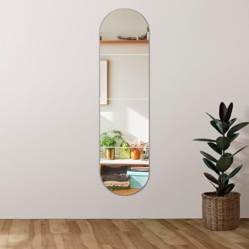 Mirrors Wall Full Length, 12x12in 4pcs Kids Acrylic Mirror Stickers, Full Body Length Mirrors for Walls, Wall-Mounted Stick On Frameless for Mirror, Mirror Stickers for Makeup Workout Gym Hallway Dorm - Image 7