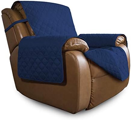 Easy-Going Reversible Couch Cover, Oversized Recliner, Navy/Navy by Easy-Going