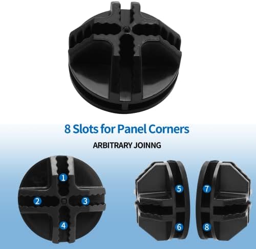 Litoexpe 36 Pcs Black Wire Cube Plastic Connectors - Image 3