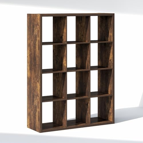 Furinno Cubic Extra Thick 12-Cube Closet Organizers and Storage, Amber Pine - Image 7