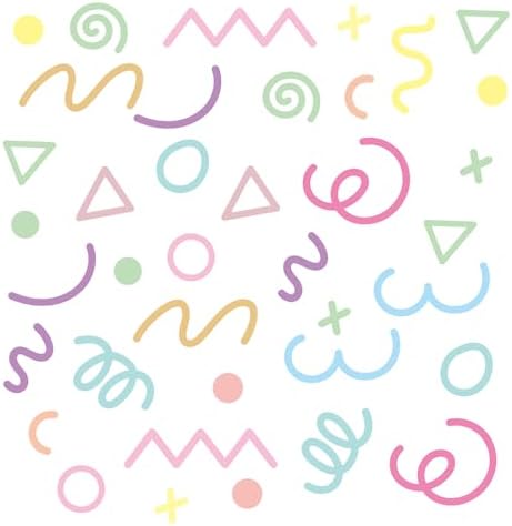 200 PCS Peel & Stick Removable Pastel Abstract Geometric Wall Decals | 10 Sheets Vinyl Wall Stickers in Mixed Size Shapes (1.8–5.7 in) for Nursery, Kids Room, Bedroom, Playroom & Home Decor - Image 4
