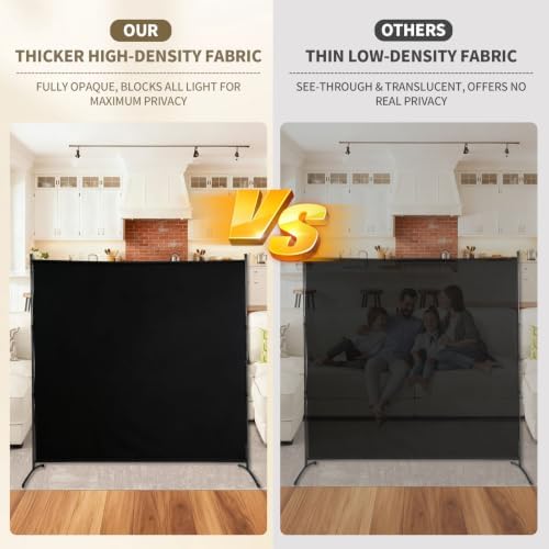 Extra-Wide Single Room Divider,Portable Privacy Screen for Room Separator - Image 4
