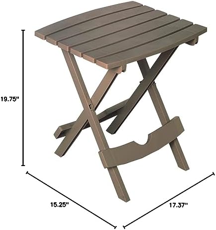 Adams Quik-Fold Side Table, 1, Portobello - Image 3