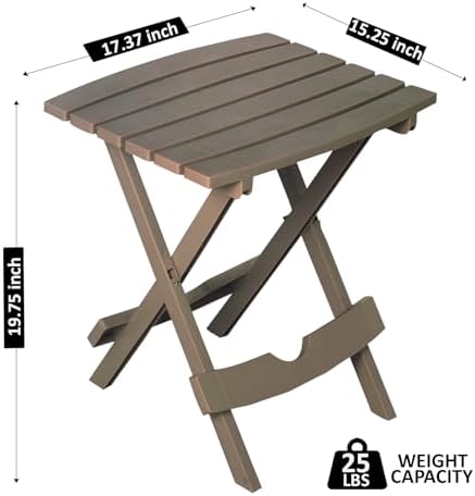 Adams Quik-Fold® Side Table - Portobello - Image 3