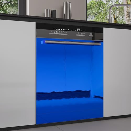 VaryPaper 15.7''x78.7'' Royal Blue Mirror Contact Paper Peel and Stick Flexible Mirror Sheets Self Adhesive Vinyl Blue Mirrored Stickers Reflective Mirrored Wallpaper for Crafts Home Decor Cabinets - Image 5
