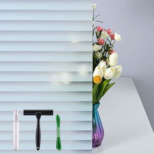 Window Privacy Film Blinds with Tools, 17.5" x 78.7" by DERZGAO