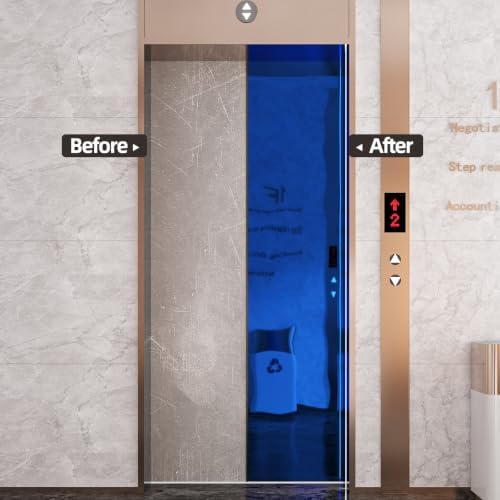 Sapphire Glossy Metallic Wallpaper Reflective Flexible Mirror Sheet Kitchen Non Glass Adhesive Vinyl Contact Paper for Cabinets Peel and Stick Blue Stickers for Appliance Crafts 15.7''x80'' - Image 6