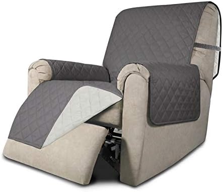 Easy-Going Reversible Couch Cover, Recliner 19 in, Gray/Ivory by Easy-Going