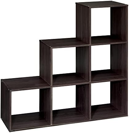 ClosetMaid Cubeicals 3-2-1 Cube Storage Shelf Organizer Bookshelf - Vertical/Horizontal, Easy Assembly - Espresso Wood Finish by Unknown