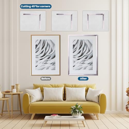 32.8 Ft Peel and Stick Molding Trim, Waterproof Decorative Strip - Image 4