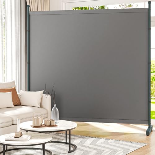 Room Divider Single Panel, 6FT Large Privacy Screen for Room Separation by Yettsoy