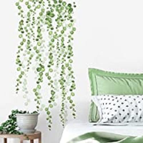 RoomMates RMK3903SCS String of Pearls Succulent Vine Peel and Stick Wall Decals| (Pack of 4) - Image 2