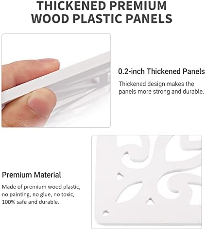 ANMINY Hanging Room Divider Panels, 24 PCS White - Image 3