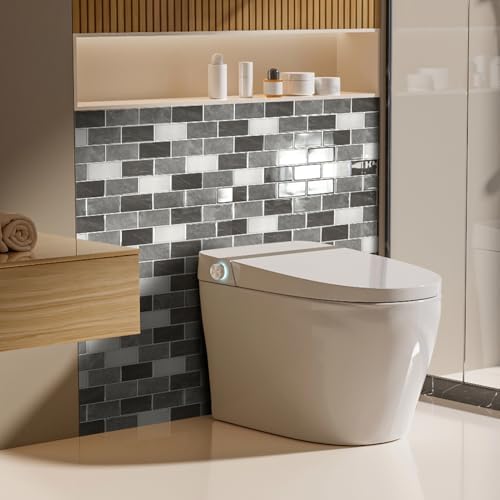 Art3d 10-Pack Subway Tiles Peel and Stick Backsplash, Granite, 12 x 12 Inch - Image 4
