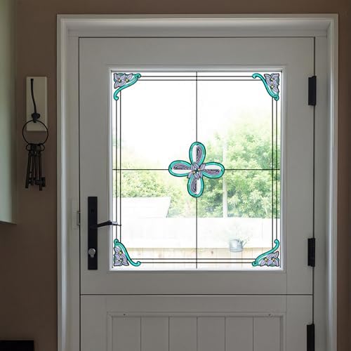 ADD.HERES Stained Glass Window Film, Window Film Decorative, 11.8" x 15.7" - Image 5