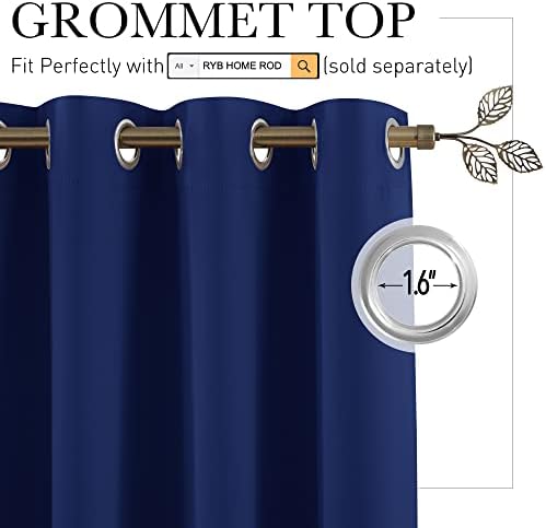 RYB HOME Extra Wide Blackout Curtain Blind Wall Panel for Cabinet Workspace - Image 2