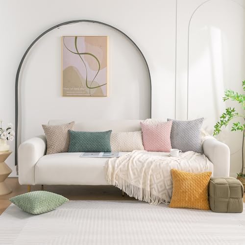 Set of 4 Teal Green Decorative Throw Pillow Covers 18x18 Inch Corduroy Pillow Covers for Bed Couch Sofa Living Room Soft Square Cushion Cases - Image 2