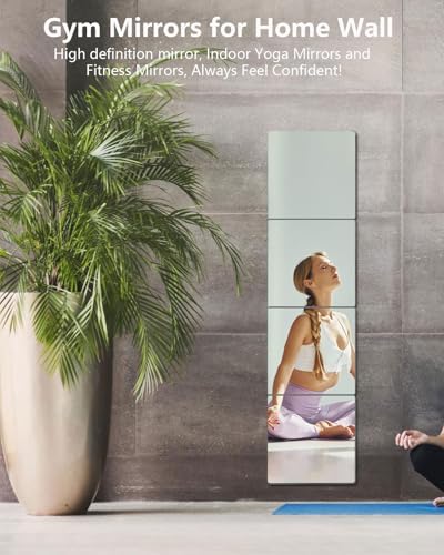 Shatterproof Peel and Stick on Mirror Tiles for Wall Decorative,1 Pcs 8x8 in Unbreakable Small Mirrors for Wall Classroom Decor, Toddlers Mirror for Kids Bedroom, Plastic Door Adhesive Mirrors - Image 7