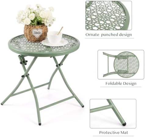 TeoKJ Folding Outdoor Small Side Tables - Image 4