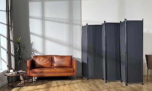 MAYOLIAH 6 Panel Room Dividers Folding Privacy Screen 6ft Tall Partition by MayoliahHome