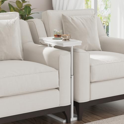 TUTOTAK End Table with Charging Station, Side Table, Tall Couch Table - Image 2