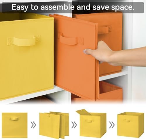 GRANNY SAYS 11 Inch Cube Storage Bins, Cube Storage Organizer, 6-Pack - Image 7