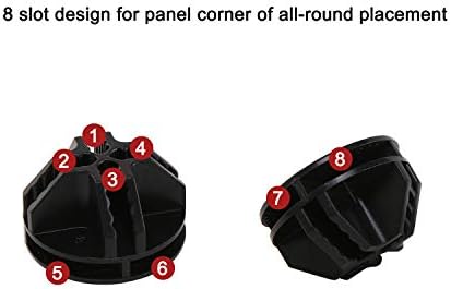 C&AHOME 24 pcs Wire Cube Plastic Connectors for Metal Cube Grid Unit Black - Image 2