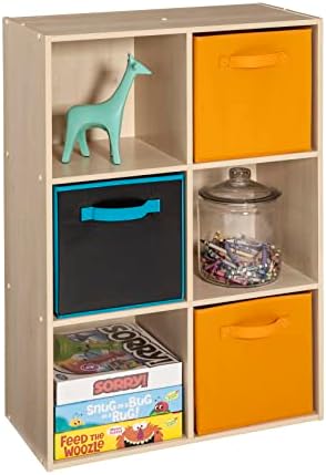 ClosetMaid Cubeicals 6 Cube Storage Shelf Organizer Bookshelf, Stackable, Vertical or Horizontal, Easy Assembly, Wood, Birch Finish - Image 5