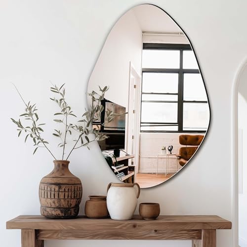 Delma Irregular Wall Mirror, 36"x24" by Delma