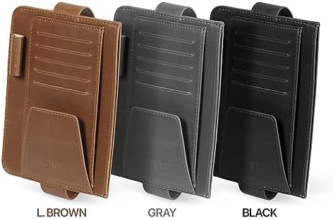 Londo Leather Car Visor Organizer – Stylish & Functional Storage for Sunglasses, Cards, and Essentials - Image 5